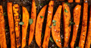 sweet potatoes on blackstones